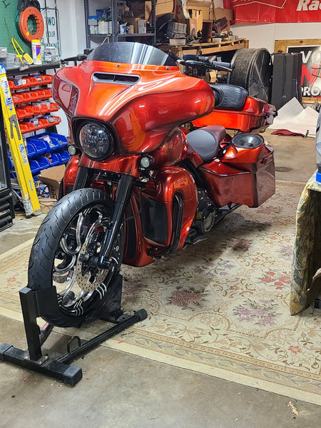 Joe's Blood Orange Motorcycle!
