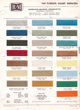 Load image into Gallery viewer, 1960's Plymouth/Valiant Paint Colors