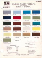 Load image into Gallery viewer, 1970's Dodge Paint Colors