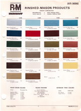 Load image into Gallery viewer, 1970's Dodge Paint Colors