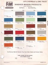 Load image into Gallery viewer, 1970's Chevrolet/GMC Truck Paint Colors