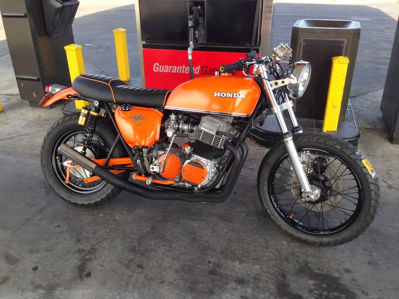 Caleb's '72 Honda 750 motorcycle