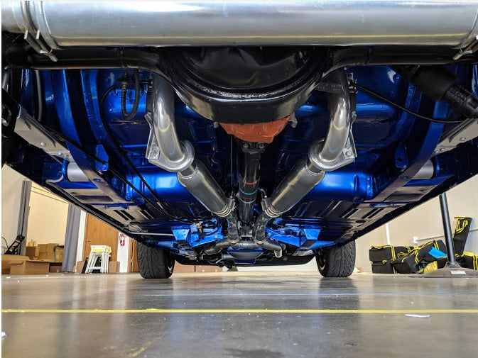 1969 Mustang Super Shelby Cobra Jet painted in House of Kolor 0466 Smurfondue.