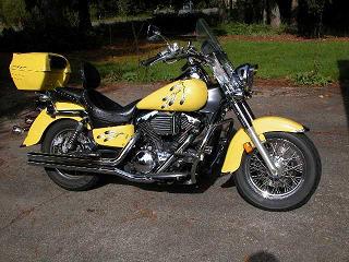 Fred M.'s Yellow Kawasaki