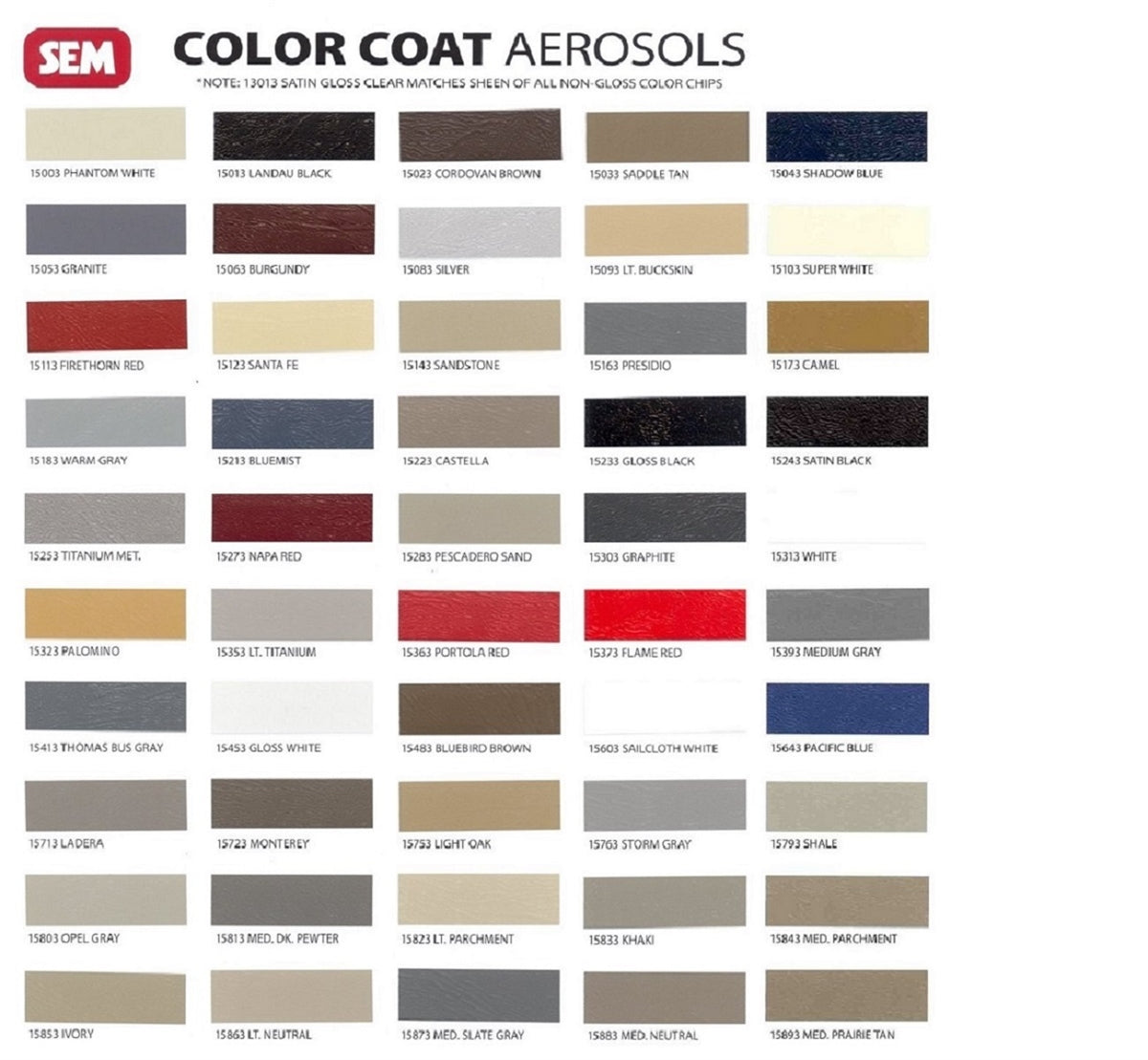 Automotive Finishes Paint Color Chart Paint Color Codes Car Painting