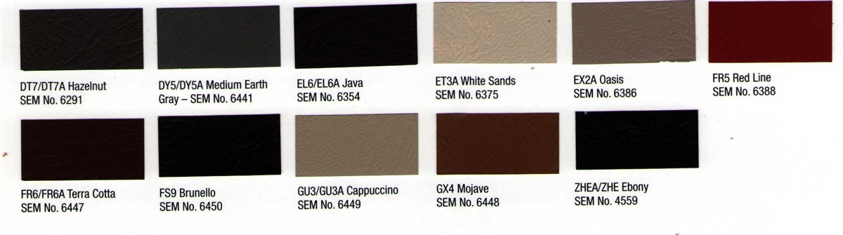 Interior Upholstery Paint - Ford 2016 – 66 Auto Color