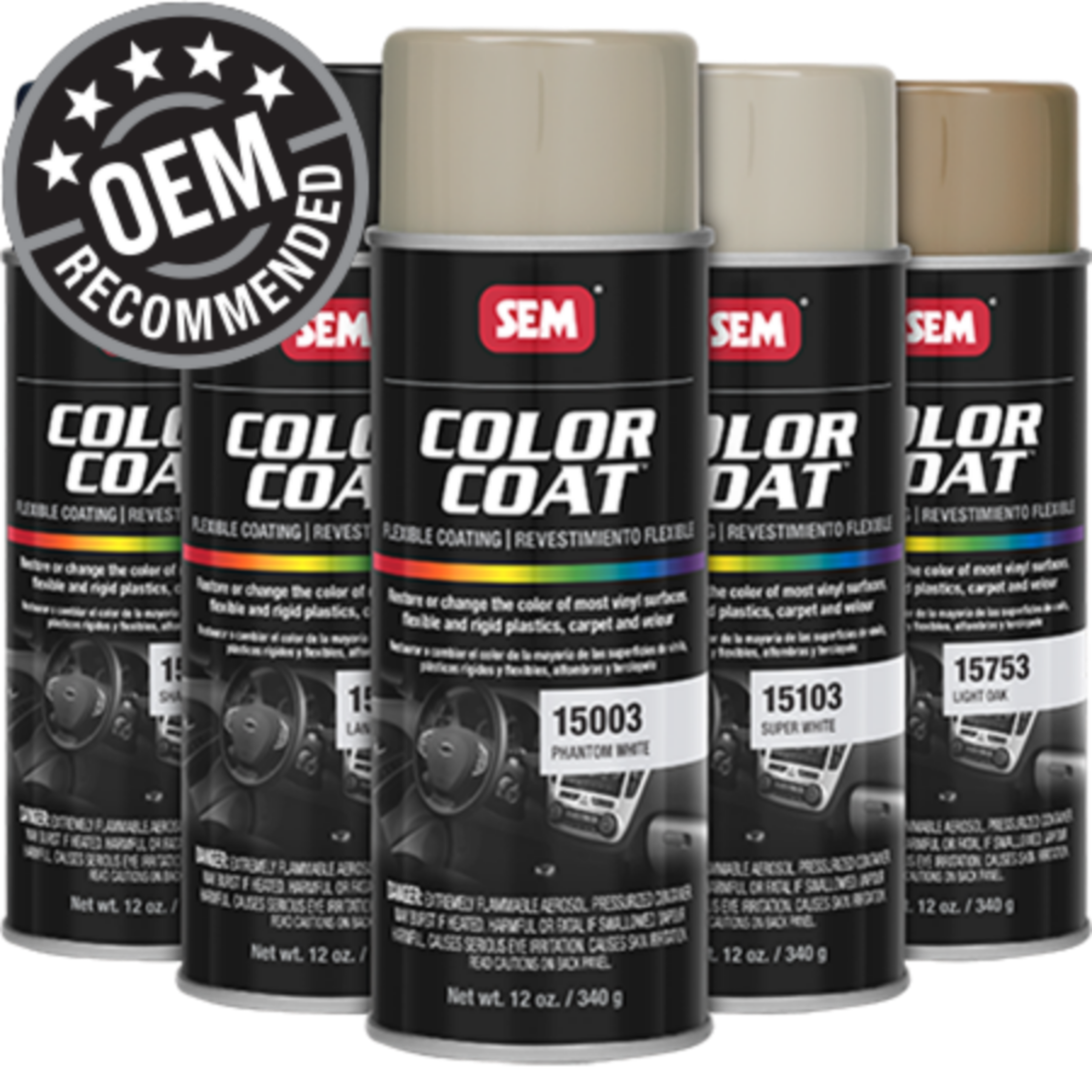 SEM Color Coat Interior Paint Aerosols Pints Quarts 66 Auto Color