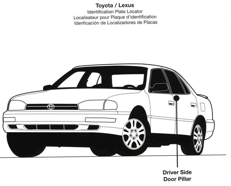 How To Find Toyota/Lexus Paint Codes