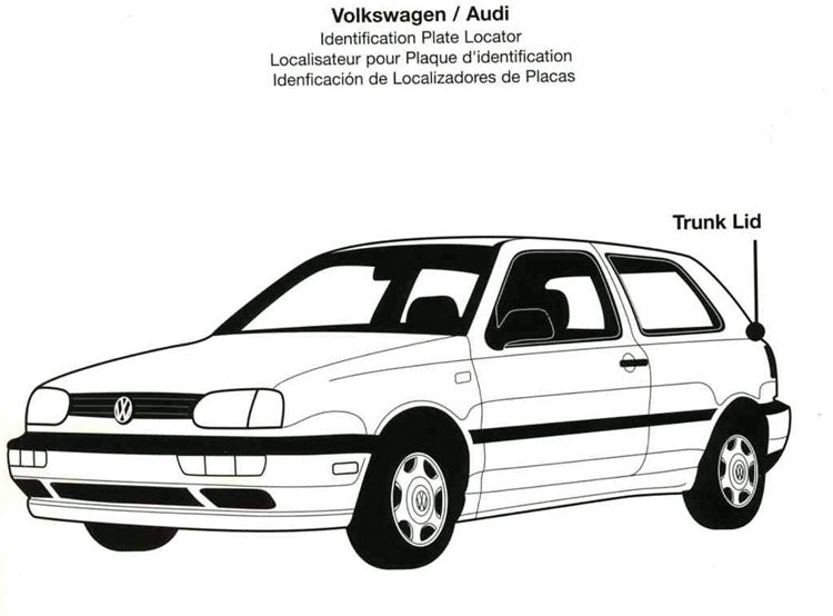 Volkswagen Automotive Paint Codes, VW 66 Auto Color