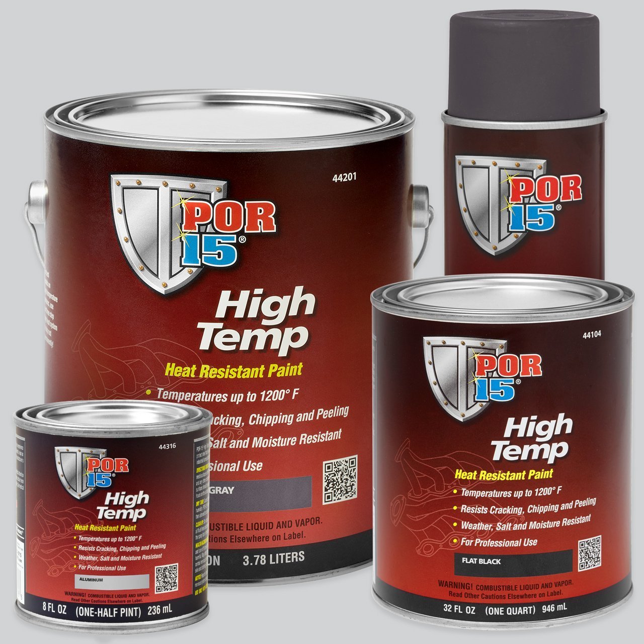POR-15 - 44104 - High Temp Heat Resistant Paint – 66 Auto Color